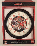 Ergo Industries Nascar Coca Cola Dale Earnhardt Jr. &amp; Sr. Signature Series 8 1/2" Wall Clock New in Box