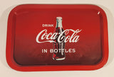 2018 Drink Coca Cola In Bottles 9 1/4" x 13 1/2" Metal Beverage Serving Tray