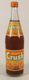 Rare Vintage Orange Crush Money Back Bottle 11 Fl Oz 296 mL 11 1/2" Tall Glass Bottle with Paper Labels Still Full Toronto Canada