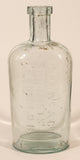 Antique Fellows & Co Chemists St. John N.B. 7 3/4" Tall Embossed Glass Medicine Bottle