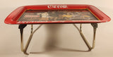 1987 Coca Cola "Touring Car" Folding Metal Lunch TV Tray