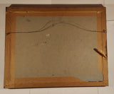 Vintage HMV His Master's Voice Nipper The Dog 15 1/2" x 20" Wood Framed Advertising Mirror