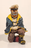 Ship Captain 5 3/8" Resin Bottle Holder Figurine