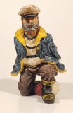 Ship Captain 5 3/8" Resin Bottle Holder Figurine