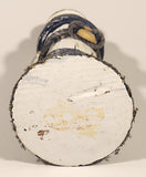 White and Blue Lighthouse with Fish and Fishing Nets Hanging 8 1/2" Wood Ornament