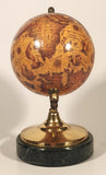 Brass and Green Marble 6 1/2" Old World Globe