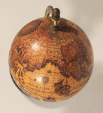 Brass and Green Marble 6 1/2" Old World Globe