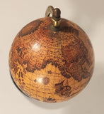 Brass and Green Marble 6 1/2" Old World Globe