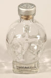 Crystal Head Vodka Skull Shaped 750 mL 7 1/4" Glass Bottle with Ceramic Cork Lid