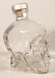 Crystal Head Vodka Skull Shaped 750 mL 7 1/4" Glass Bottle with Ceramic Cork Lid