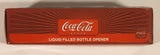 Coca Cola Liquid Filled Bottle Shaped Bottle Opener In Box
