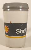 Vintage Aladdin Shell Gas Service Stations Grey 6 5/8" Black Plastic Travel Mug Cup with Lid