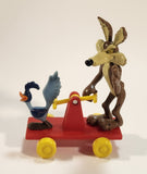 1989 McDonald's Warner Bros. Looney Tunes Wile E. Coyote & Roadrunner Train Handcar Toy Railroad Vehicle