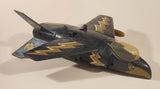 Rare Vintage 1981 Mego Eagle Force V.T.O.L. VTOL Fighter Jet 11 1/2" Long Blue Plastic Air Plane with 1 Missile
