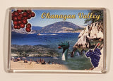 Okanagan Valley British Columbia Ogopogo Acrylic Fridge Magnet