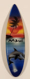 Maui Hawaii Surfboard Shaped Plastic Fridge Magnet