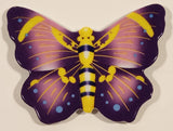 Purple Pink Yellow Butterfly Plastic Fridge Magnet