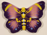 Purple Pink Yellow Butterfly Plastic Fridge Magnet