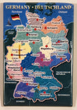 Germany Deutschland Map Fridge Magnet