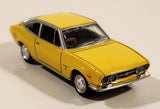 2005 Konami Isuzu 117 Coupe PA90 Yellow 1/64 Scale Die Cast Toy Car Vehicle