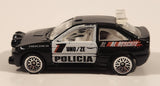 2000 Hot Wheels World Racers 2 Ford Escort Rally #1 Police Cops Policia Black with White Doors Die Cast Toy Car Vehicle