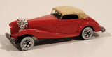 Vintage 1983 Hot Wheels Mercedes 540K Red Die Cast Toy Classic Car Vehicle