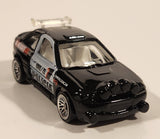 2000 Hot Wheels World Racers 2 Ford Escort Rally #1 Police Cops Policia Black with White Doors Die Cast Toy Car Vehicle