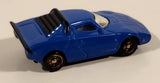 Suntory Coffee Boss Lancia Stratos Blue Miniature Plastic Toy Car Vehicle