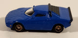 Suntory Coffee Boss Lancia Stratos Blue Miniature Plastic Toy Car Vehicle