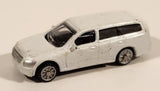 2004 Lawson Dress Up Car Collection Nissan Stagea Axis White Miniature Plastic Toy Car Vehicle