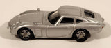 Toyota 2000 GT Silver Miniature Plastic Toy Car Vehicle