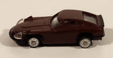 Datsun Nissan Fairlady Z (S30) Maroon Brown Miniature Plastic Toy Car Vehicle