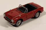 Asahi Wonda Famous Car Collection Honda S-800 Convertible Red Miniature Toy Car Vehicle