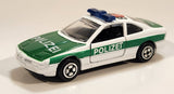 Rare Corgi BMW 850i Polizei 878 White and Green Die Cast Toy Car Vehicle with Opening Doors