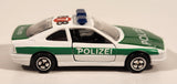 Rare Corgi BMW 850i Polizei 878 White and Green Die Cast Toy Car Vehicle with Opening Doors