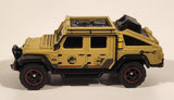 2022 Matchbox Jurassic World Dominion Jeep Gladiator Tan Die Cast Toy Car Vehicle