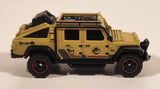 2022 Matchbox Jurassic World Dominion Jeep Gladiator Tan Die Cast Toy Car Vehicle