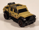 2022 Matchbox Jurassic World Dominion Jeep Gladiator Tan Die Cast Toy Car Vehicle