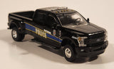 2018 Greenlight Dually Drivers 2019 Ford F-350 Lariat Pickup Truck Baltimore Police Black Die Cast Toy Car Vehicle