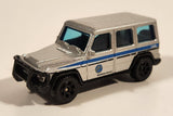 2022 Matchbox Jurassic World Dominion '18 Jeep Wrangler JL Light Grey Die Cast Toy Car Vehicle