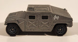 2025 Matchbox Jurassic World Rebirth Humvee Metalflake Grey Die Cast Toy Car Vehicle