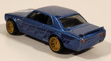 2021 Hot Wheels Replica Entertainment: Forza Horizon 4 Nissan Skyline H/T 2000GT-X Metalflake Blue Die Cast Toy Car Vehicle