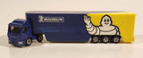 2018 Tomy Tomica Michelin Tires Semi Truck and Trailer Blue and Yellow Die Cast Toy Car Vehicle