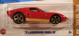 2025 Hot Wheels HW: '70s vs. '90s '71 Lamborghini Miura SV Red Die Cast Toy Car Vehicle New in Package