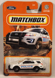 2023 Matchbox MBX Off-Road 2016 Ford Interceptor Utility No. 822 Police White Die Cast Toy Car Vehicle New in Package
