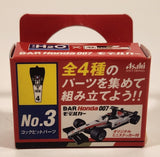 Asahi Soft Drinks Super H2O No. 3 B-A-R Honda 007 Takuma Sato Miniature Model Kit Toy Race Car Vehicle Part New in Package