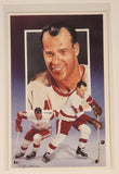 1991 Legends Sports Memorabilia Gordie Howe First Series Postcard Artwork by Christopher Paluso #4