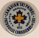 Vintage 1973 Canadian Ski Patrol Safety Service 1 1/4" Pinback Button