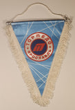 Rare Vintage Roslavl Yaroslavl Torpedo Ice Hockey Team Hanging Fabric Pennant Banner