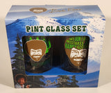 Hot Properties! Merchandise Bob Ross Painting Trees Pint Glass Set (2 x 16 oz) Cups New in Box